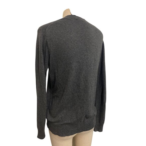 Gap Womens Gray Button-Up Cardigan Sweater L Cotton Blend Made In China - Picture 8 of 10